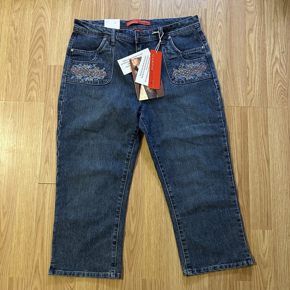 Cosmopolitan Bootcut Womens size 12 Dark Wash Blue Denim jeans
